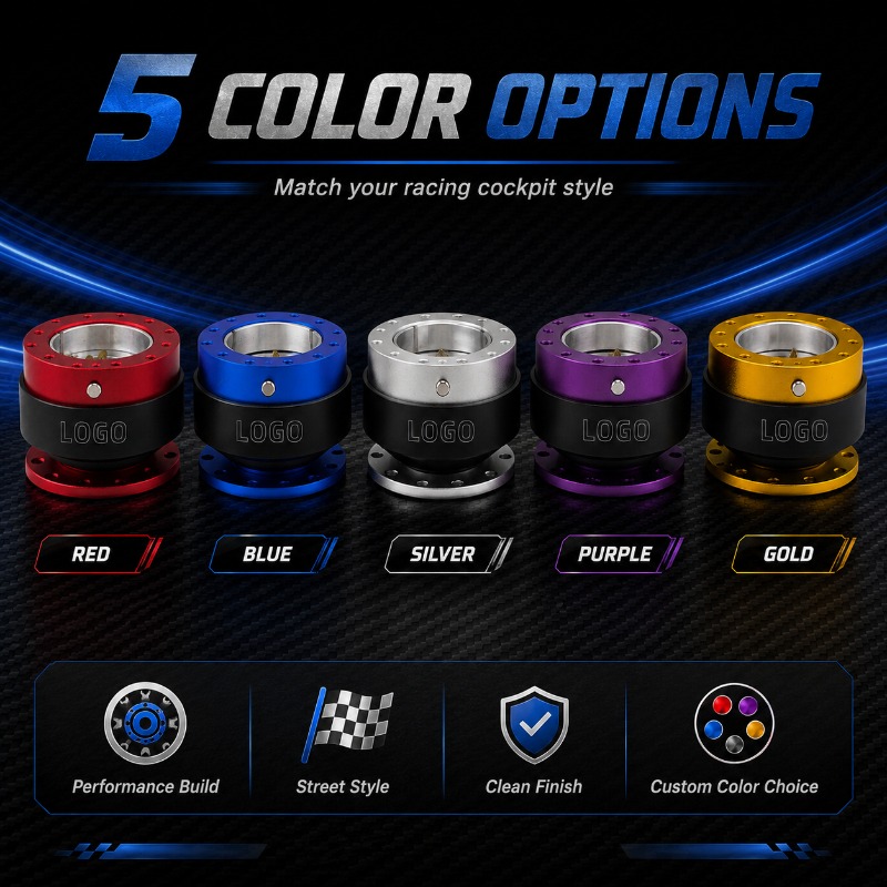 Racing Wheel Quick Release Hub 70Mm - Adaptor Hub Pelepas Cepat Setir Balap
