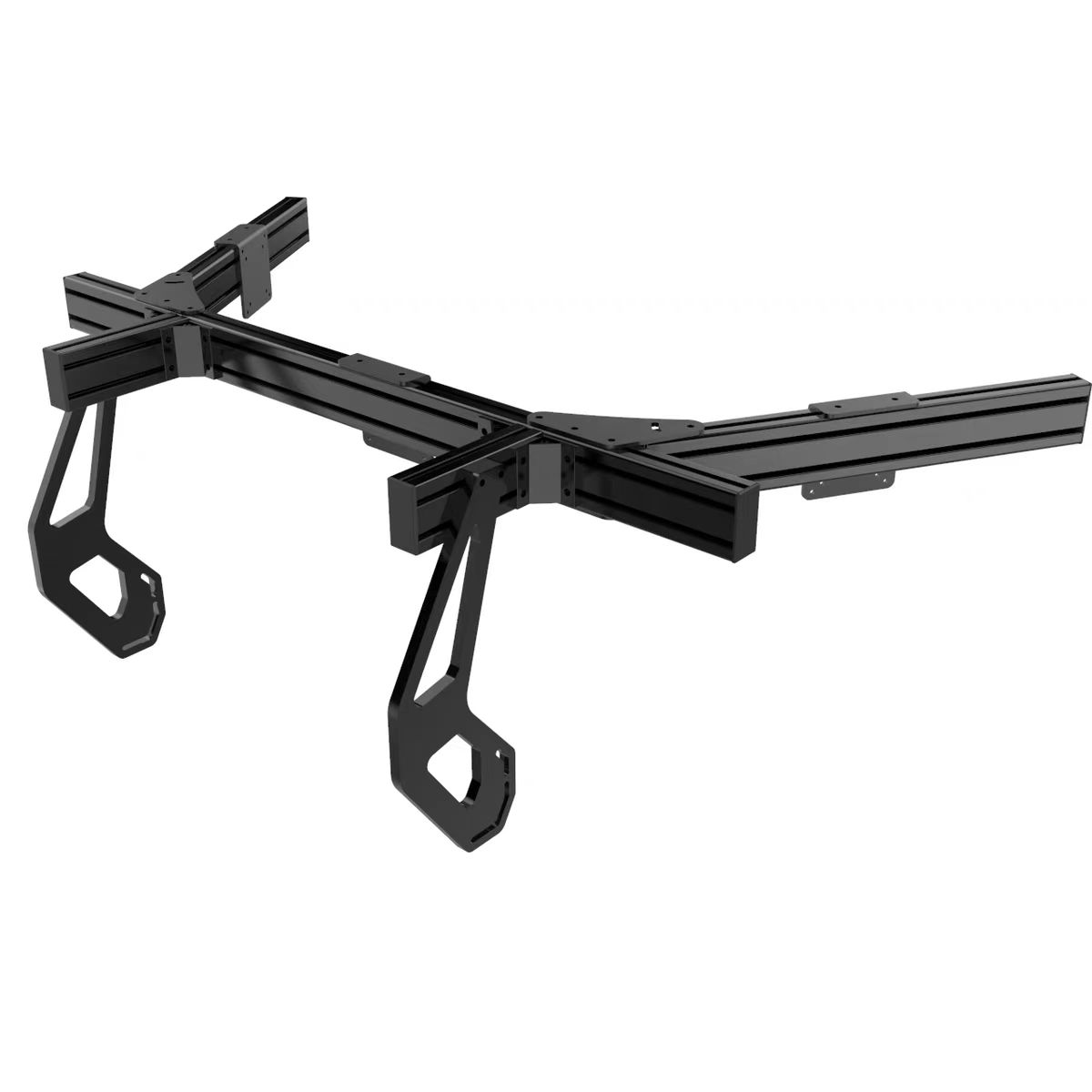 Triple Monitor Stand Sim Racing - Dudukan Monitor Kokpit Simulasi Balap untuk