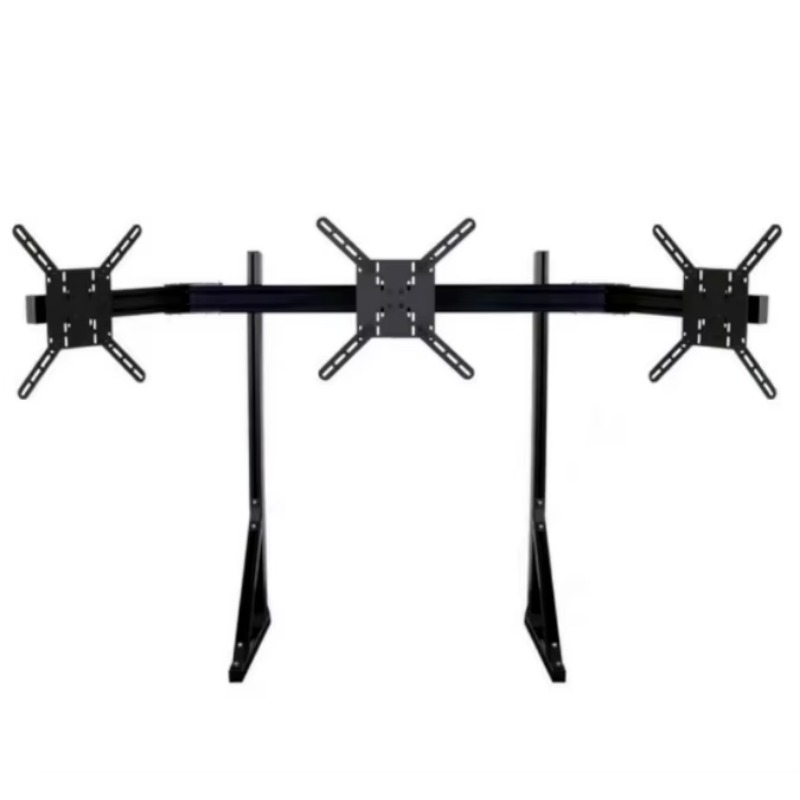 Triple Monitor Stand Sim Racing - Sim Rig Racing Simulator, Profil Aluminium,