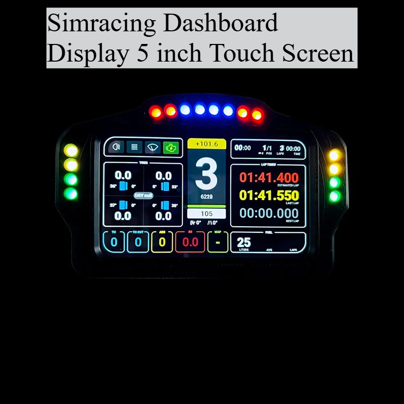 Sim Racing Dashboard Screen Display - Layar tampilan game balap simulasi Simracing