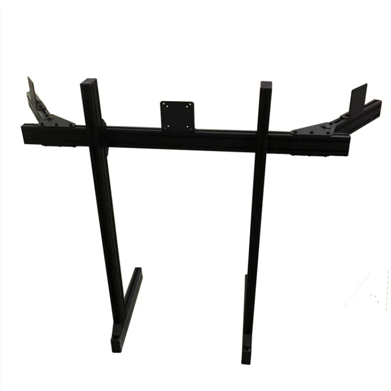 Triple Monitor Stand Sim Racing - Profil Aluminium 4080 Dudukan Ganda Lengan
