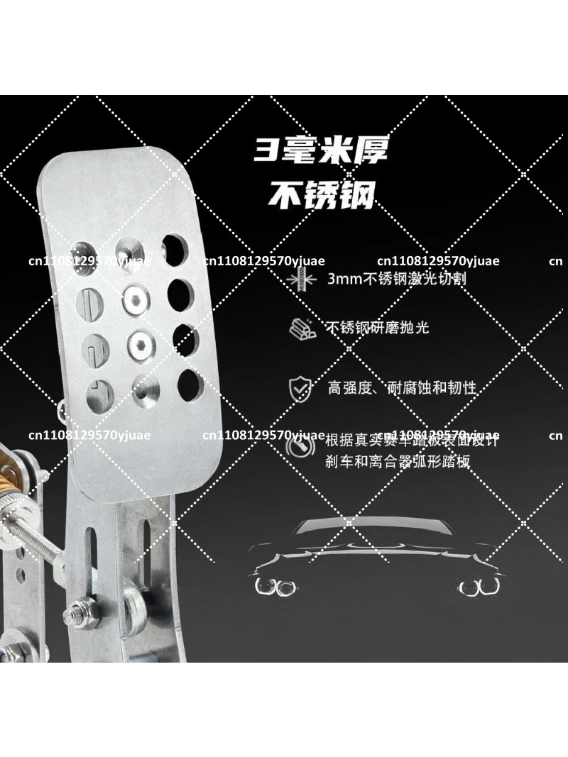 Sim Racing Pedals Load Cell Hydraulic - Pedal Simulator Balap Hidrolik 200KG Load