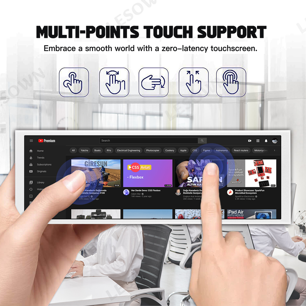 LESOWN Monitor Bantuan Game Pu - Sim Racing Dashboard Screen Display ulasan dan harga