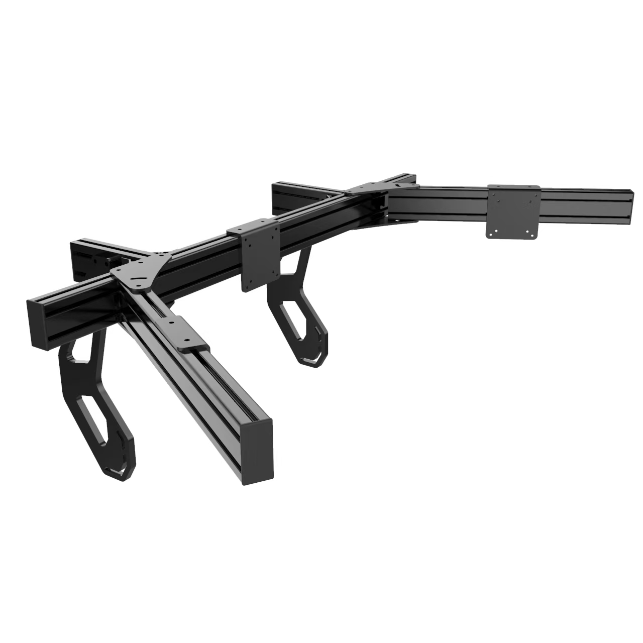 Dudukan Monitor Kokpit Simulas - Triple Monitor Stand Sim Racing ulasan dan harga