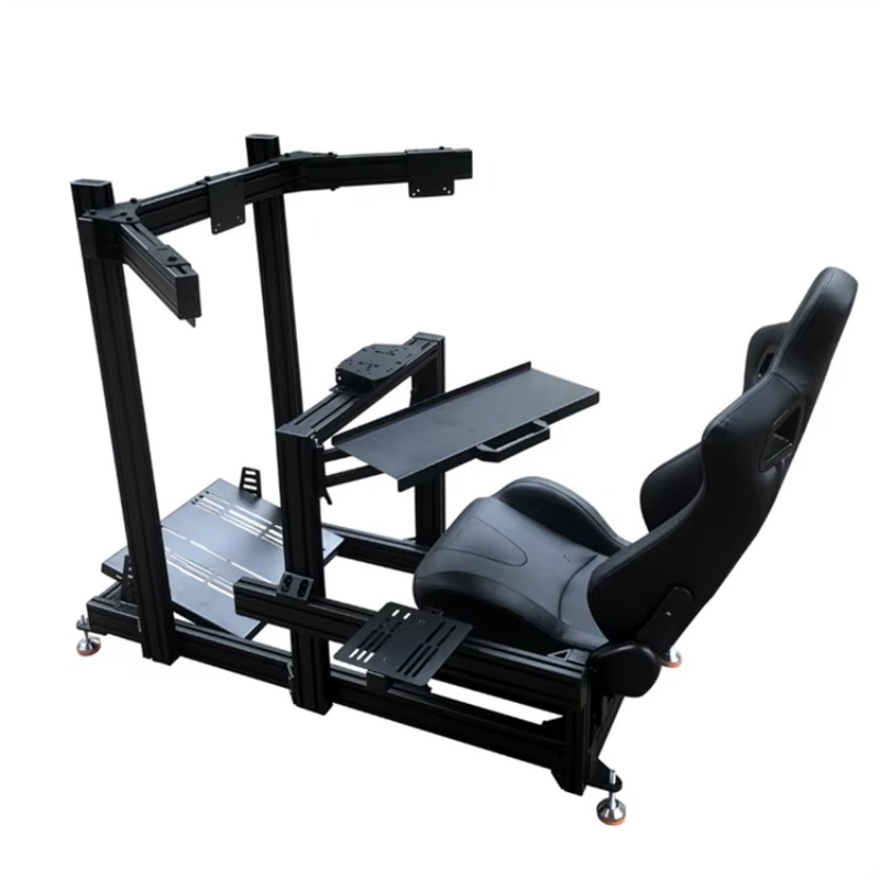 Kit Simulator Balap dengan Pro - Triple Monitor Stand Sim Racing ulasan dan harga