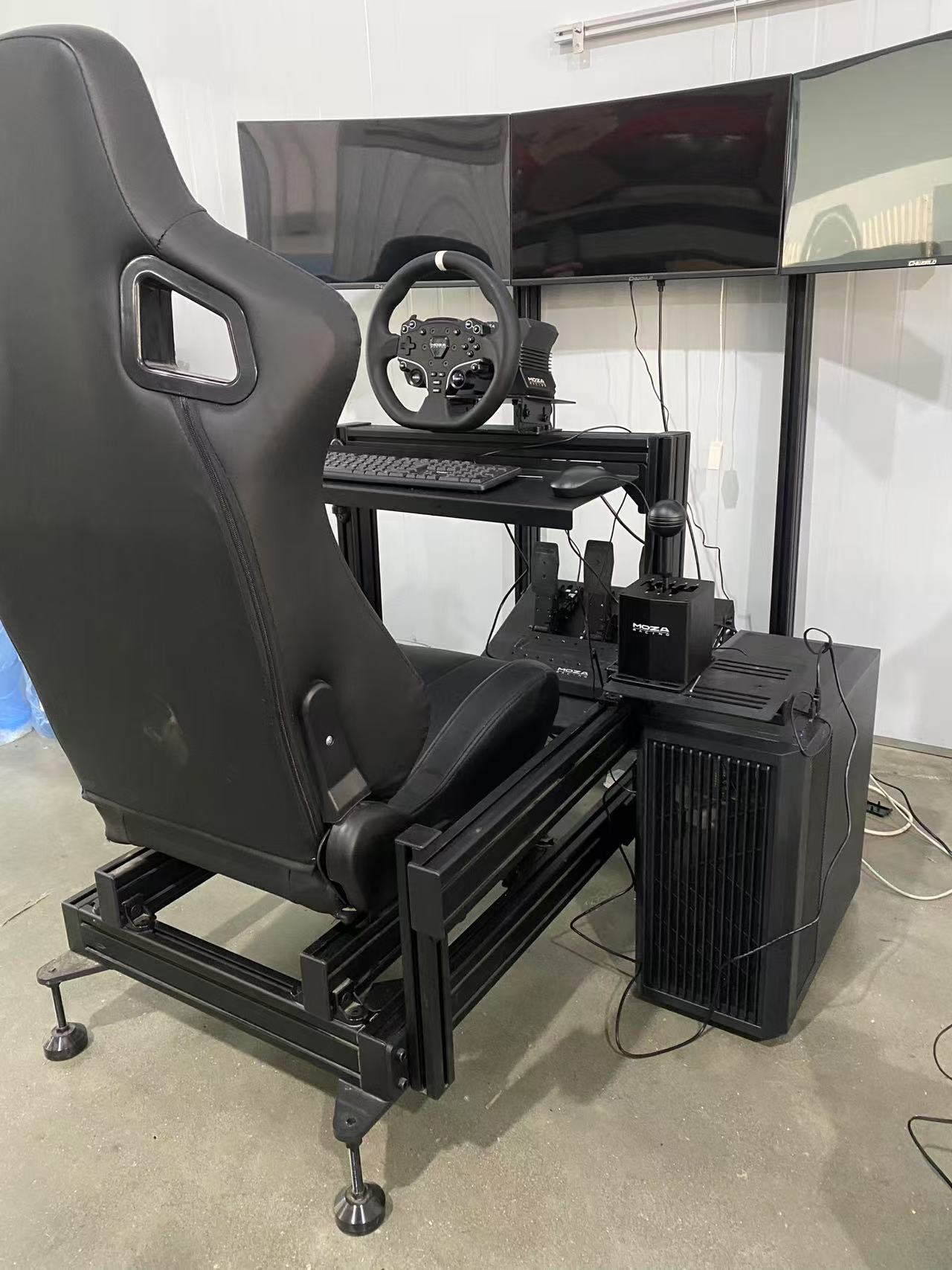R5, Set Rakitan Lengkap Basis  - Triple Monitor Stand Sim Racing ulasan dan harga