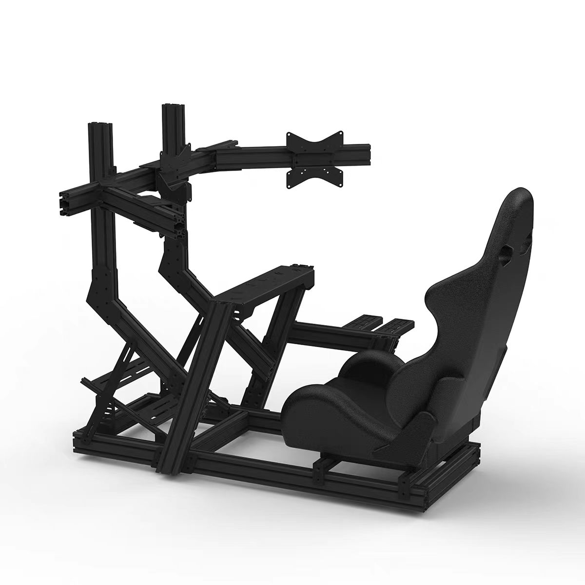Rangka Simulasi Balap 6000 Ser - Triple Monitor Stand Sim Racing ulasan dan harga