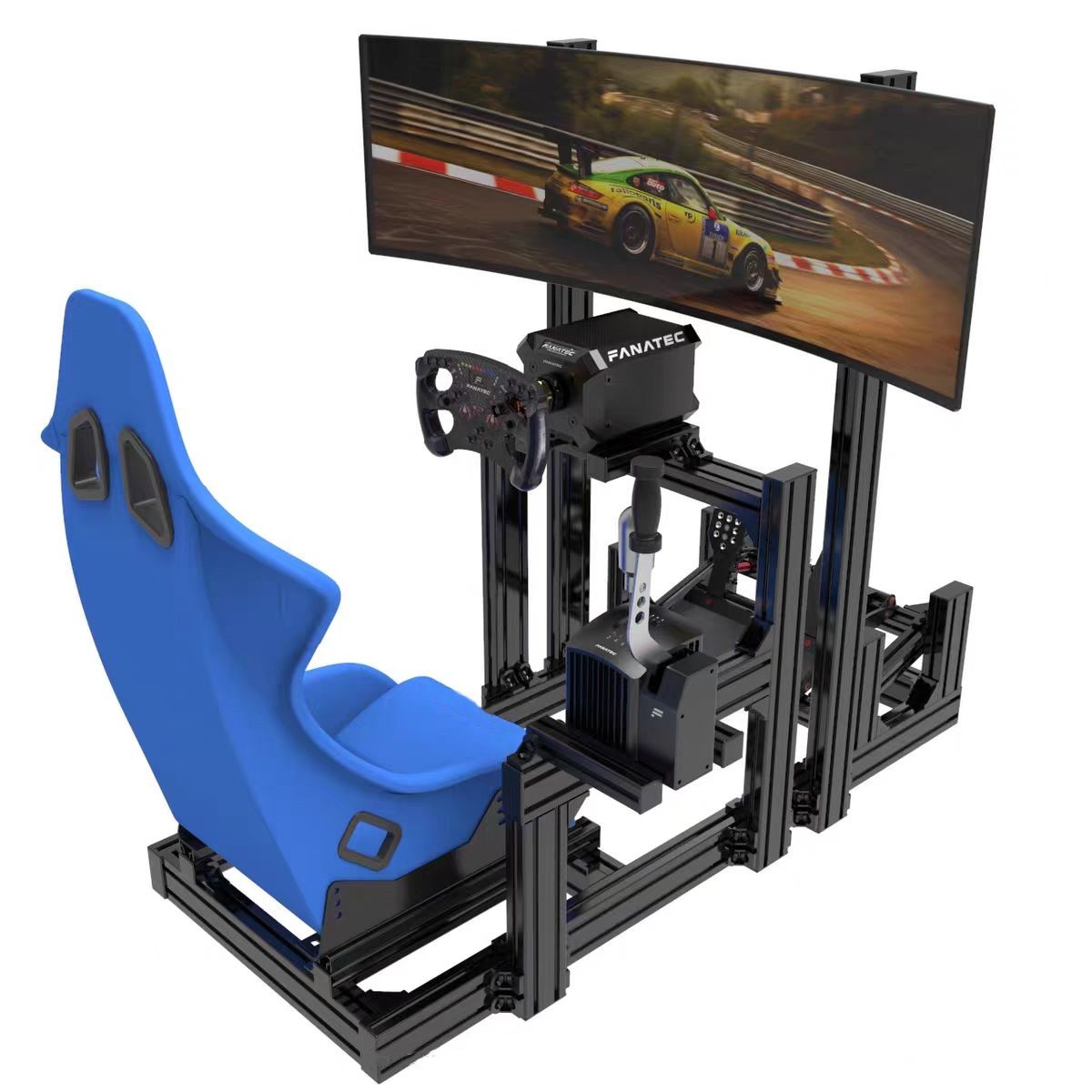 Rangka Kokpit Sim Racing Dasar - Triple Monitor Stand Sim Racing ulasan dan harga