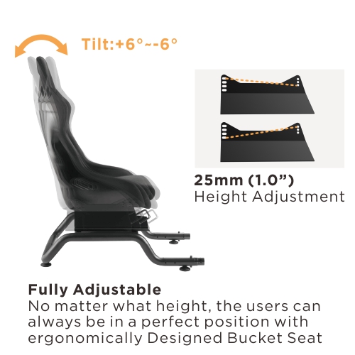 Kursi Simulator Balap LRS06-BS - Sim Racing Seat Bucket Cockpit ulasan dan harga