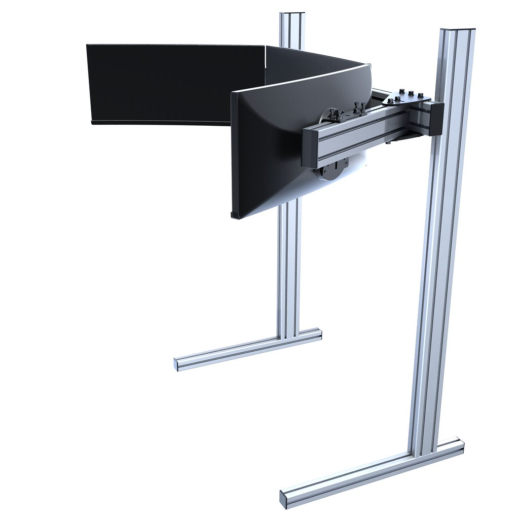 Profil Aluminium Ekstrusi T Sl - Triple Monitor Stand Sim Racing ulasan dan harga